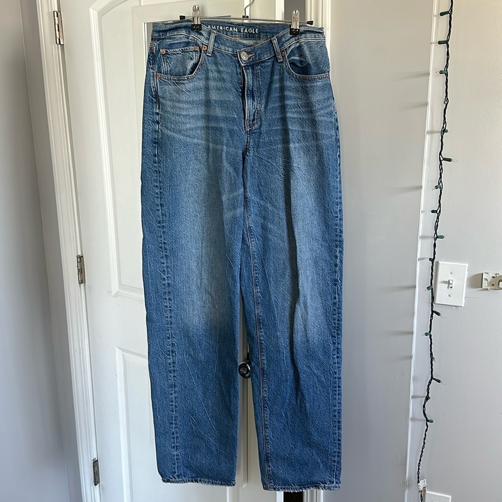 American Eagle Baggy Wide-Leg Jeans